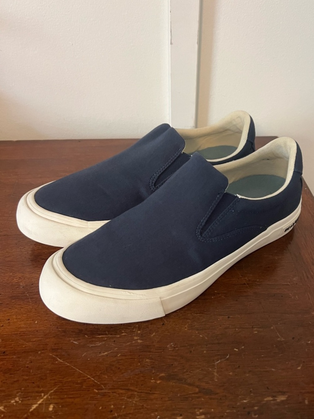 Seavees Women's Slip-On Canvas Loafers - Navy size 9.5